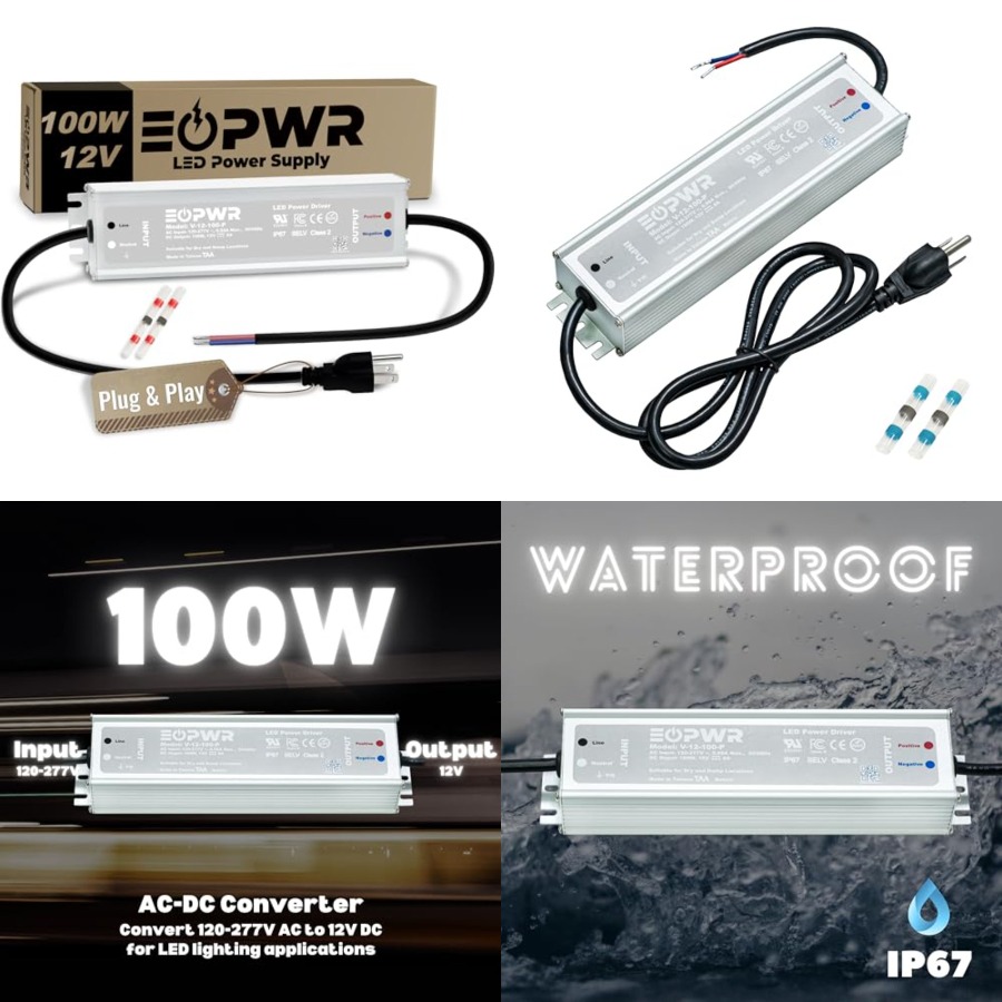 Ac Outdoor Power - Alimentatore LED Impermeabile IP67 AC120-277V a